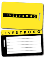 Livestrong Luggage Tags with Writable Back