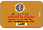Air Force One Luggage Tag with Lost & Found Retrieval Service
