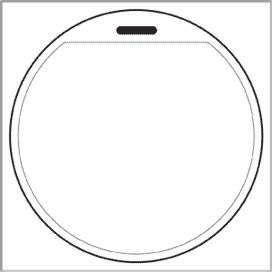 Round Golf Bag Tags with Writable Back Template